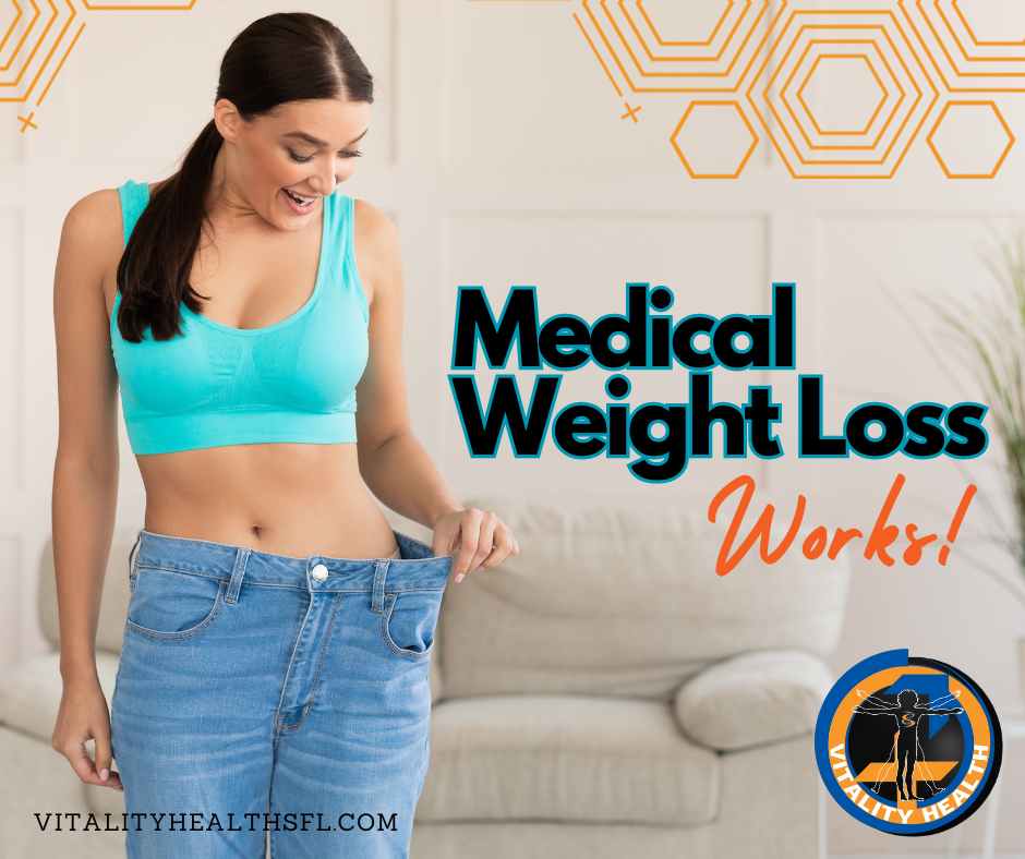 Medical weight loss works Vitality health Semaglutide tirzepatide naltraxone DHEA