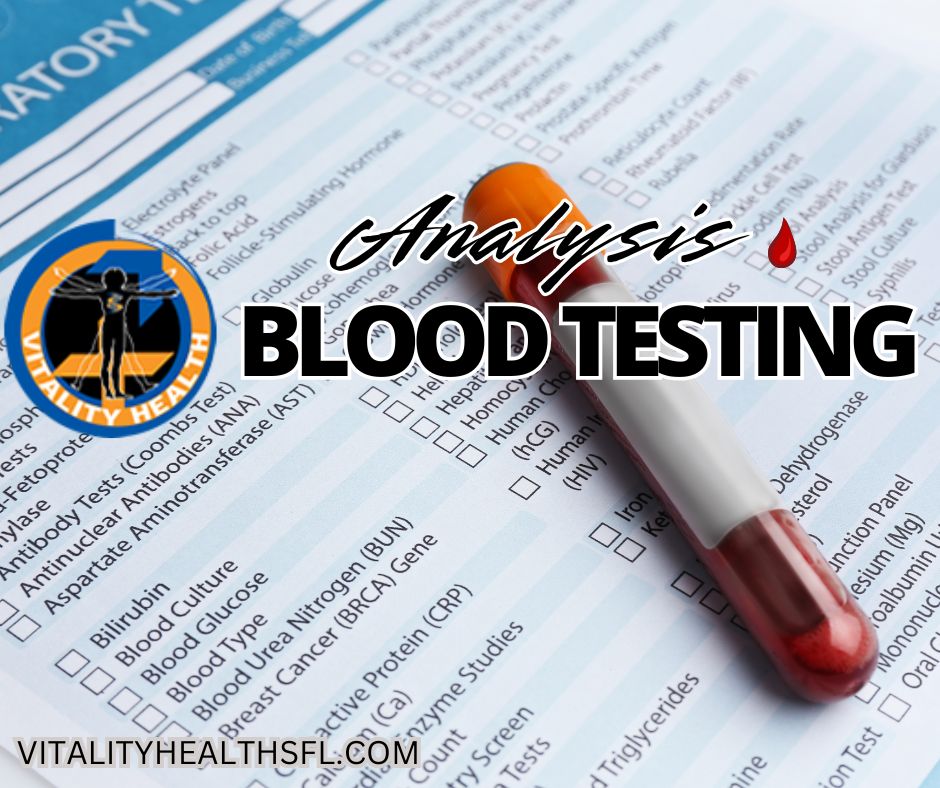 Blood testing Vitality health sfl blood analysis feel your best