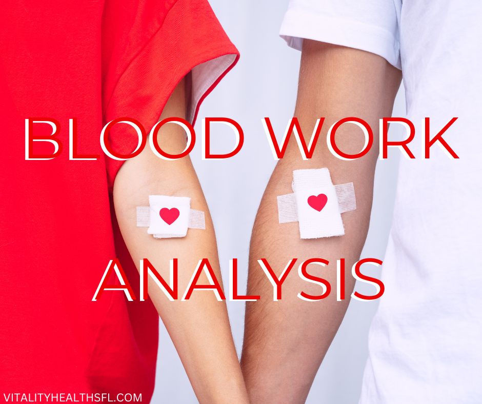 Annual blood work analysis vitality health sfl