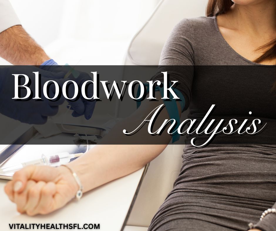 Bloodwork analysis for diagnostics Vitality Health SFL Health is wealth