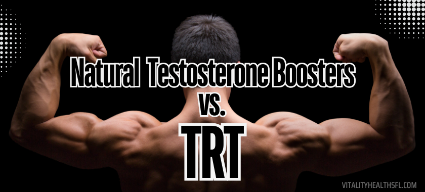 Natural testosterone boosters vs. TRT therapy