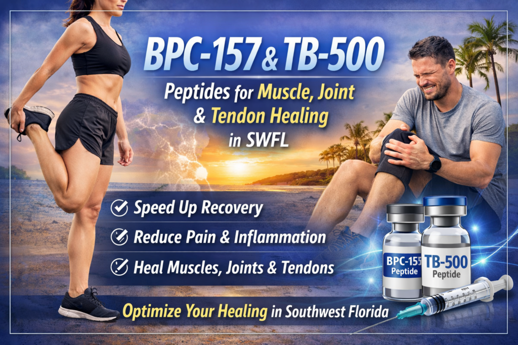 TB500 and BPC-157 help heal injuries. Vitality health SFL