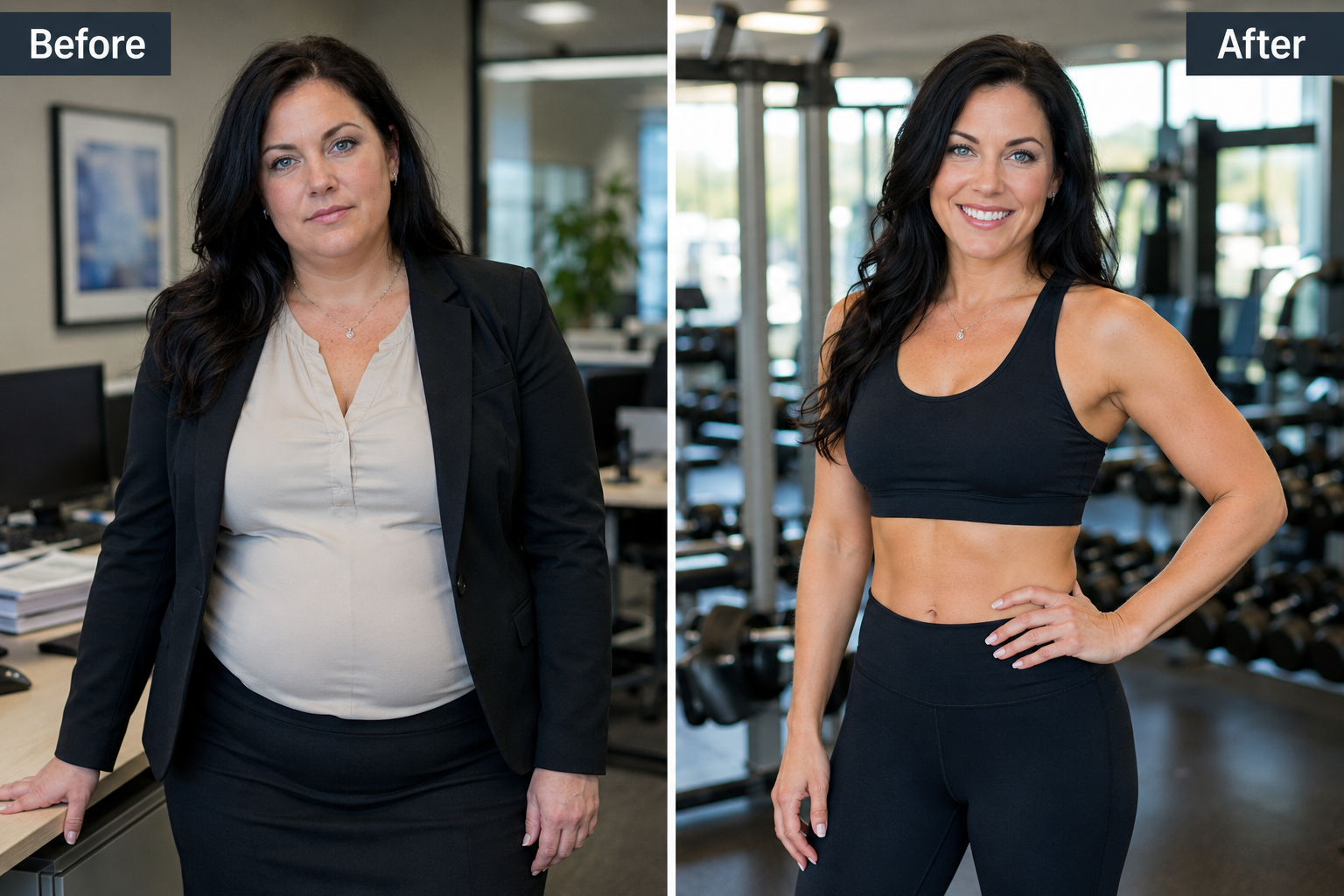 My before and after = I cannot say thank you enough! Vitality Health is amazing.