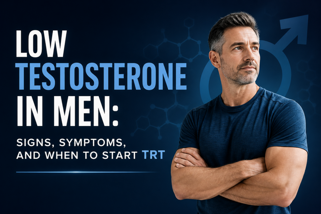 Low testosterone men over 30 Vitality health SFL TRT